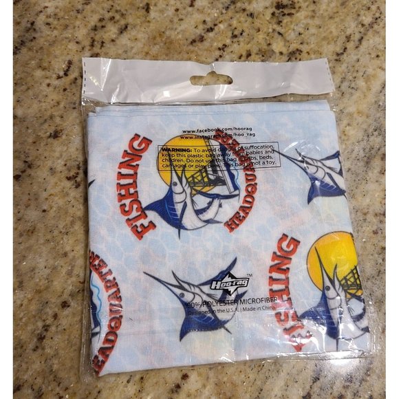 ONE (1) - Swordfish Fishing Deep Sea HOO-RAG / BUFF - TUBULAR BANDANA NEW - Picture 2 of 4
